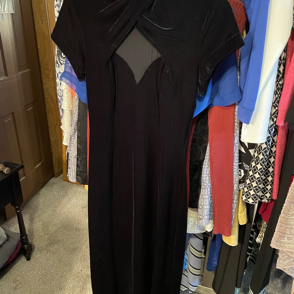 Classic velvet black dress. Size 4